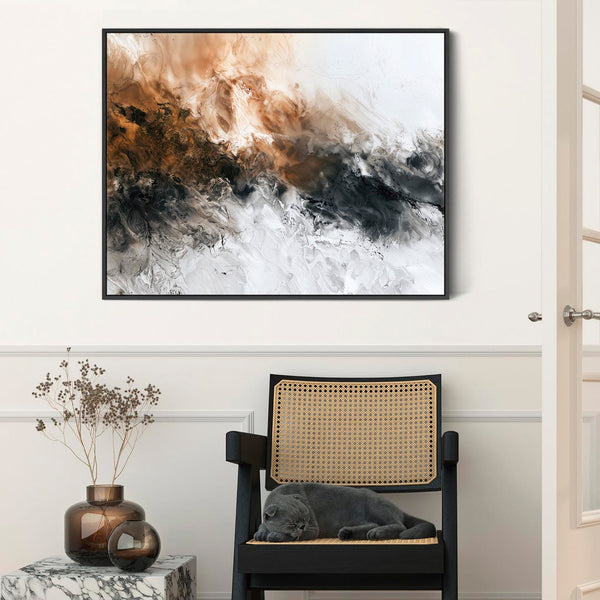 Living Room Framed Wall Art - Umber Dream - Lounge Artwork