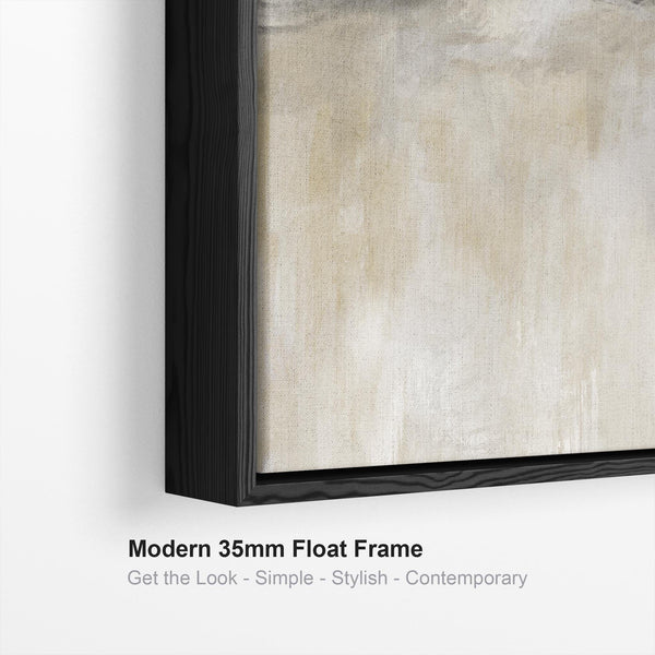 Horizontal Bedroom Wall Art over Bed Neutral Beige Black Long Abstract Panoramic