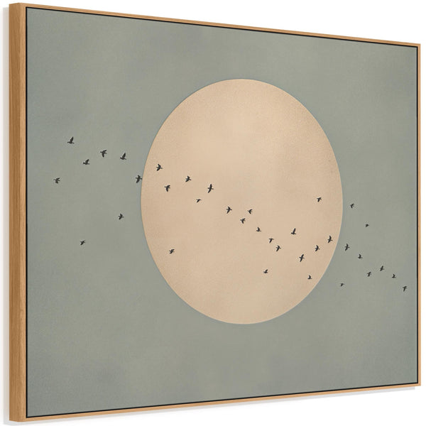 Living Room Framed Wall Art Lounge Picture - Sage Green