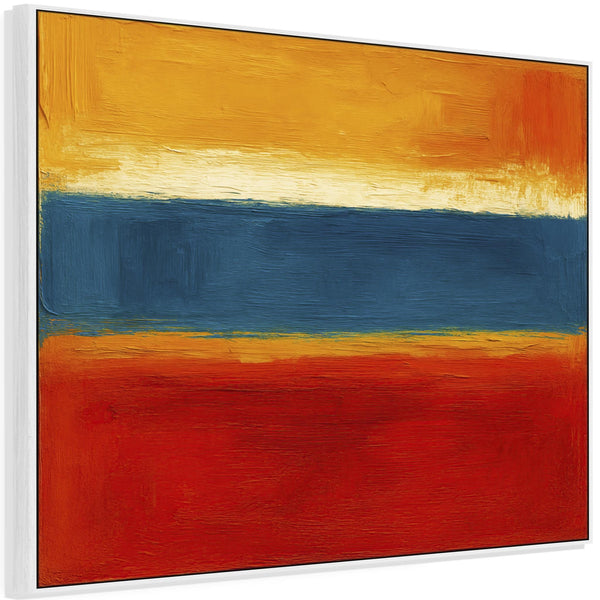 Multi-Coloured Unique Abstract Artwork Framed Colouful Embrace for Kitchen