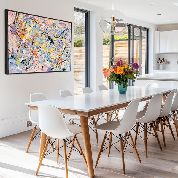 Brighten Your Living Room - Abstract Colourful Lounge Wall Art