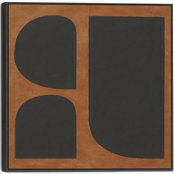 Burnt Orange Rust Abstract Artwork - Umber Earth