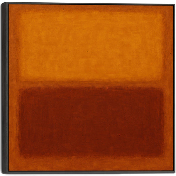 Orange Abstract Framed Artwork Canvas Rothko Style - Rust Symphony