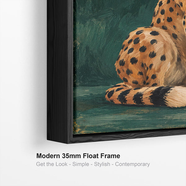 Cheetah Big Cat - Framed Canvas Artwork - Freya - Trusting