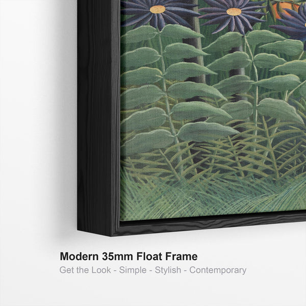 Large Henri Rousseau Wall Art Canvas Print of Woman Walking in an Exotic Forest