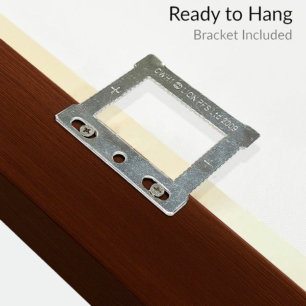 Kitchen Artwork Print Framed Canvas Abstract Brown Cream