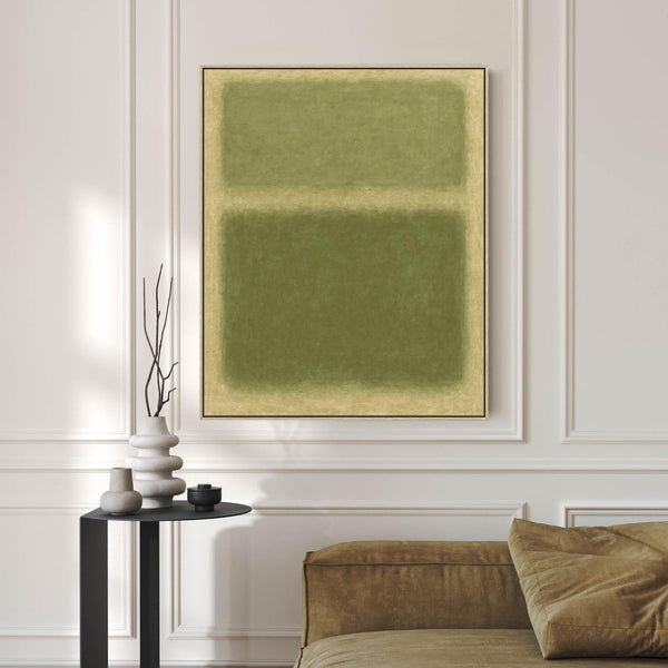 Sage Green Wall Art Framed Rothko Style - Abstract Fields