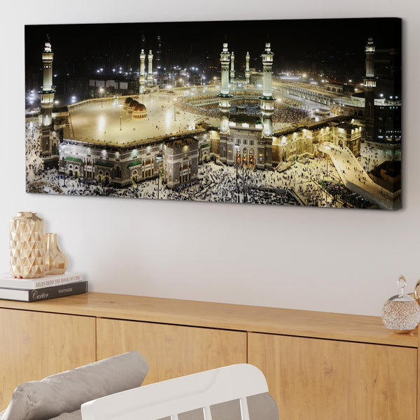 Islamic Canvas - Mecca at Night - Hajj Canvas