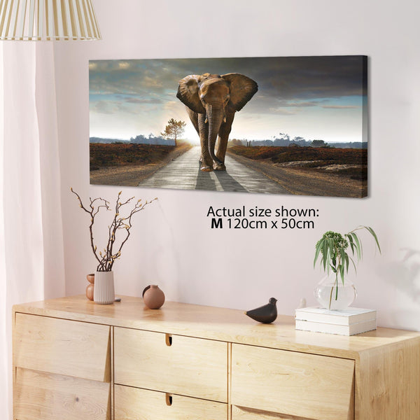 African Elephant - Modern Landscape Canvas