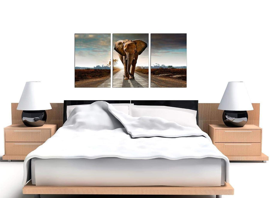 African Elephant - Modern Landscape Canvas