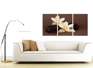 Set of 3 Flower Canvas Pictures 125cm x 60cm 3121