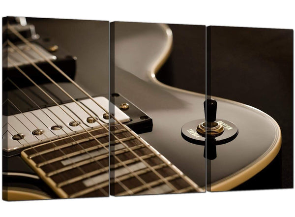 3 Part Musical Instrument Canvas Prints Guitar 3125