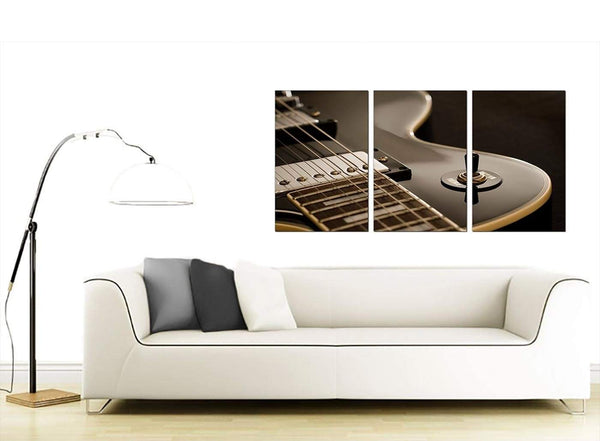 Set of 3 Music Canvas Wall Art 125cm x 60cm 3125