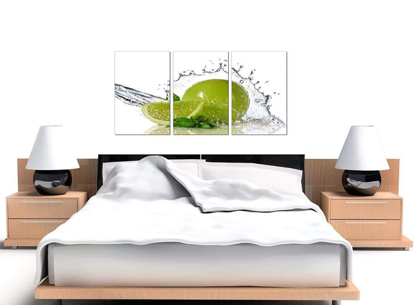 3 Panel Limes Canvas Prints UK 125cm x 60cm 3057