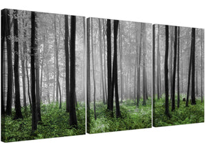 3 part forest woodland trees canvas wall art living room 3239