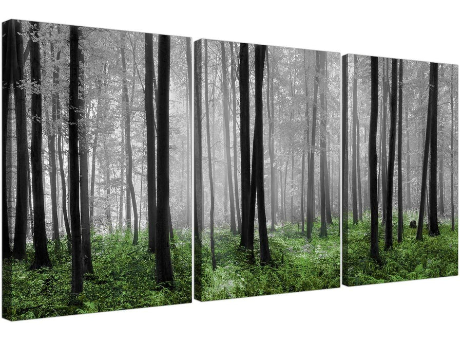 3 part forest woodland trees canvas wall art living room 3239