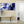 3 Part Indigo Blue Cream Painting Kitchen Canvas Wall Art Decor - Abstract 3418 - 126cm Set of Prints