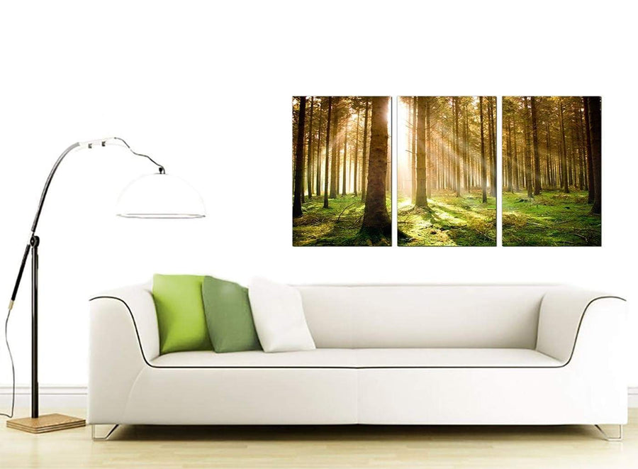 Set of 3 Landscape Canvas Wall Art 125cm x 60cm 3042