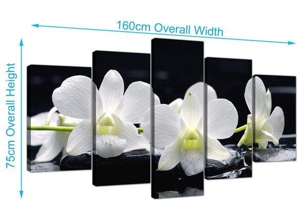 Set of Five Canvas Prints of lily