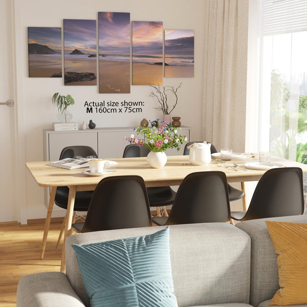 Sunset Beach Canvas Wall Art