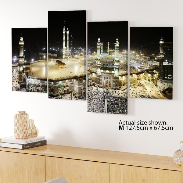Islamic Canvas - Mecca at Night - Hajj Canvas