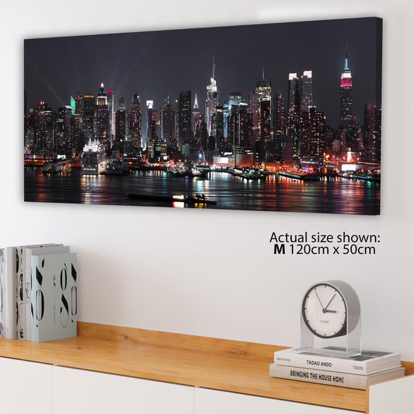 New York City Skyline - Black White Cityscape Canvas