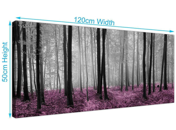 Plum Autumn Canvas Trees Print