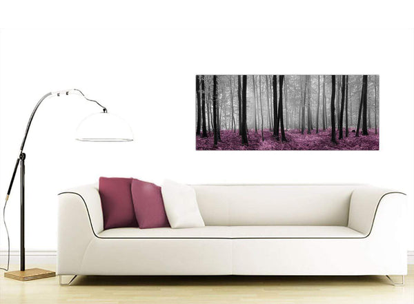 Plum Forest Landscape Canvas