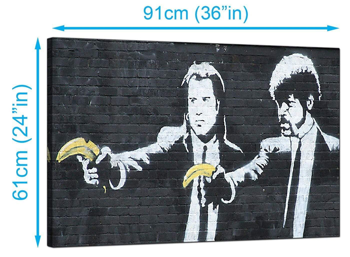 Banksy Pulp Fiction Modern Canvas Art