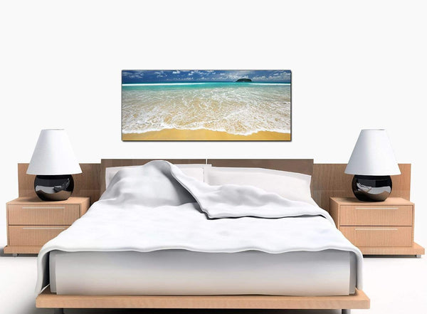 Beach Bedroom Blue Canvas Prints