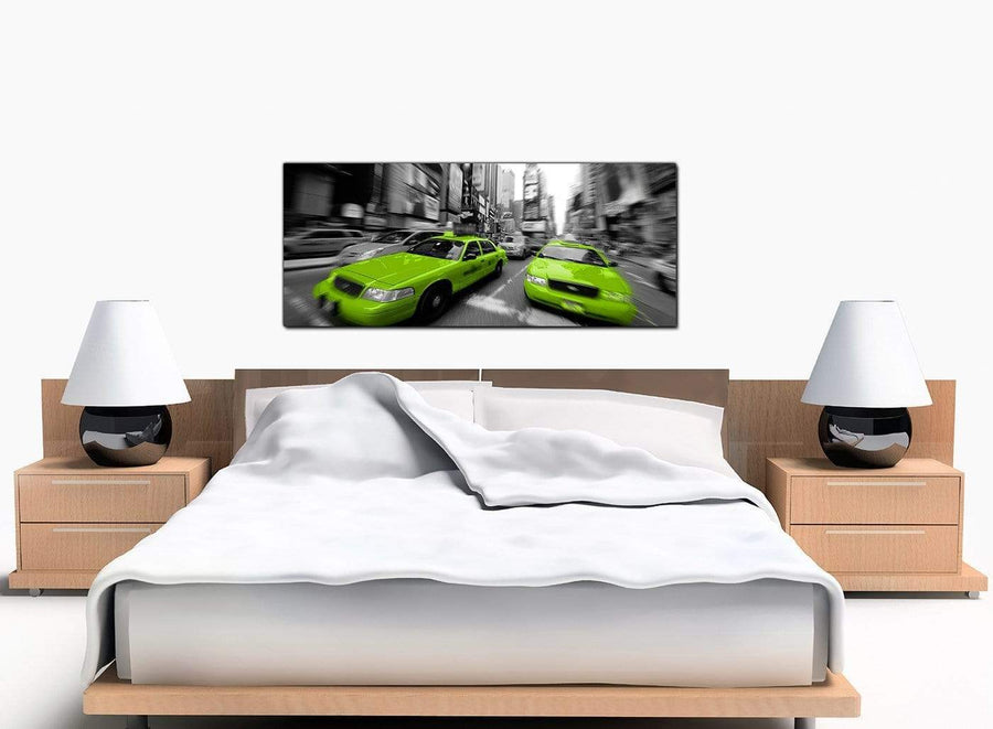 Nyc Taxi Cheap Lime Green Canvas Pictures