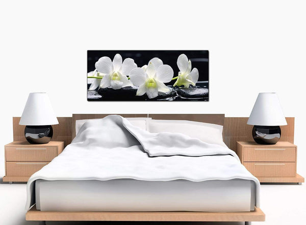 Floral Cheap Black and White Canvas Picture