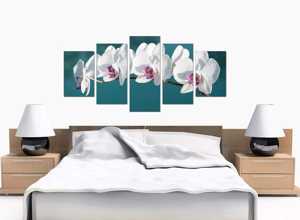 Extra Large Canvas Prints UK Turquoise Bedroom 160cm x 75cm 5115