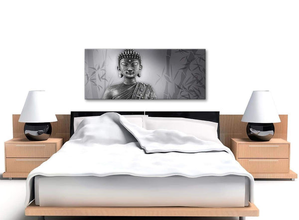 Black White Buddha Bedroom Canvas Wall Art Accessories - 1373 - 120cm Print