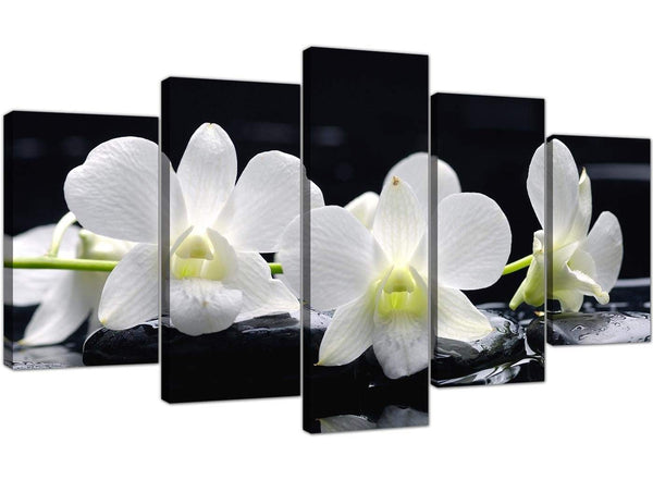 Black-White Living Room Five Part Set of Lily