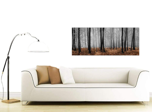 Brown Forest Landscape Canvas