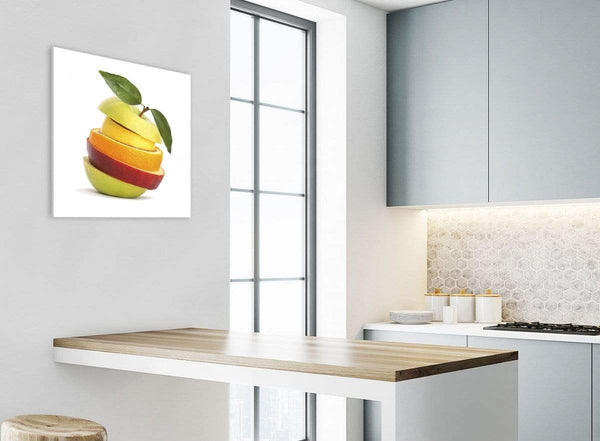 Canvas Prints Sliced Fruit - Apple Shape Food Stack - Kitchen - 1s483s - 49cm Square Wall Art