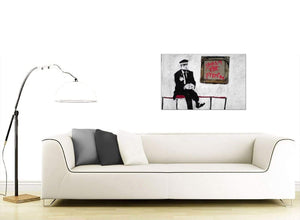 Banksy Canvas Pictures - Gallery Attendant