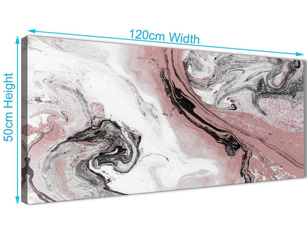 Cheap Blush Pink and Grey Swirl Living Room Canvas Wall Art Accessories - Abstract 1463 - 120cm Print