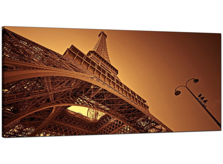 Brown Modern Large Canvas of Paris - 4013