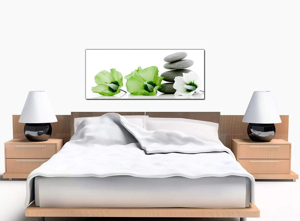 Spa Bedroom Green Canvas Wall Art