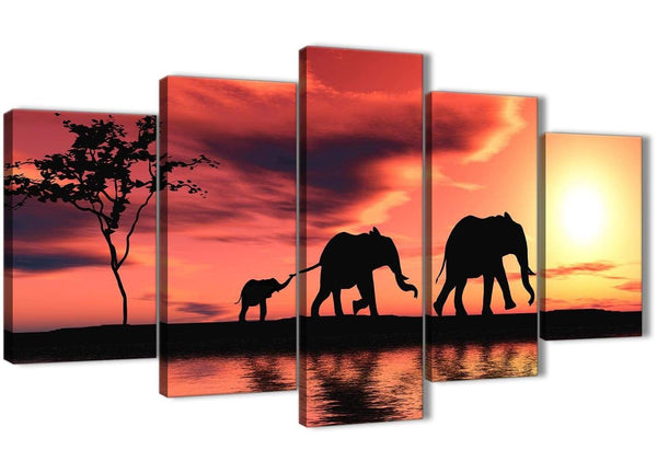 cheap-canvas-wall-art-orange-set-of-5-5102