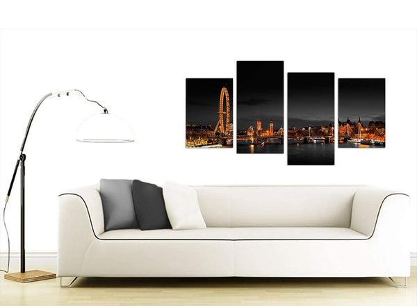Cheap 4 Part City Canvas Prints 4186