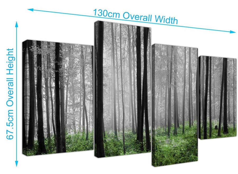 cheap forest woodland trees canvas prints uk black and white 4239
