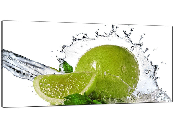 Green Cheap Large Kitchen Canvas of Limes