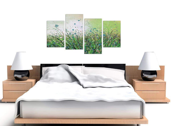 cheap green floral canvas art 4261