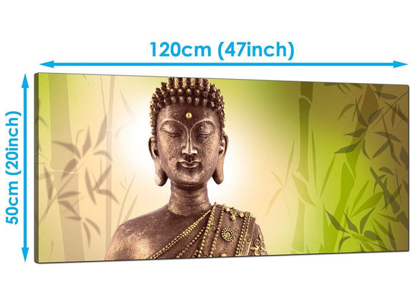 Bedroom Green Extra Large Canvas of Buddha