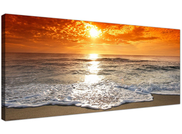 Trendy Canvas Prints UK Orange Panoramic Landscape 1152