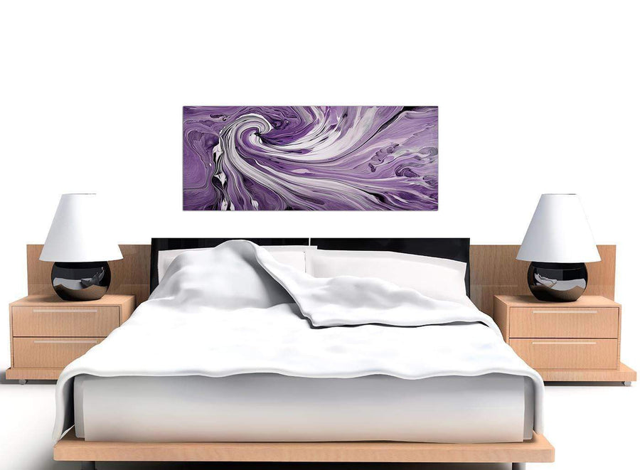 cheap panoramic purple purple and white spiral swirl canvas pictures 1270