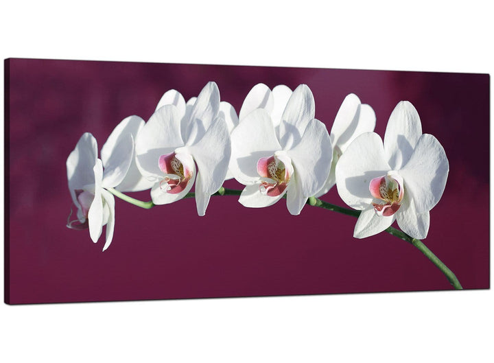 Plum Cheap Extra Large Canvas of Flowers - 4116